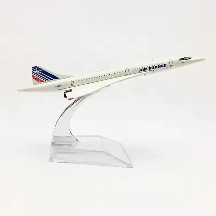 Nouveau modèle d'avion Concorde de 16 cm en alliage métallique moulé sous pression, avion de la Comp