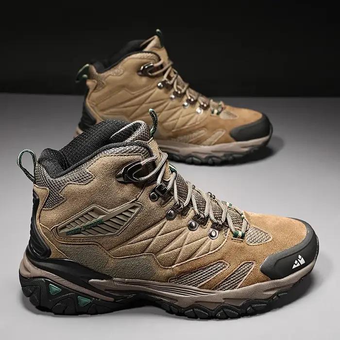Bottes de randonnée en daim imperméables pour hommes