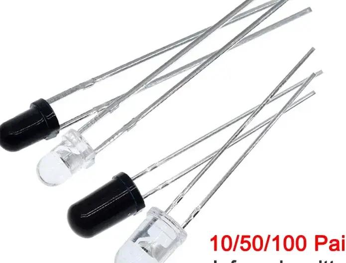 Diodes émetteur et récepteur infrarouge