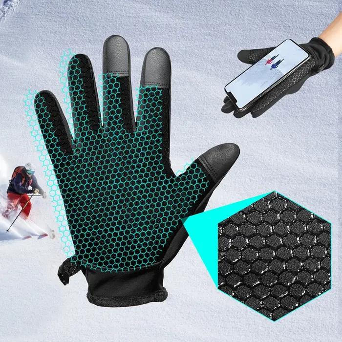 Gants de chasse thermiques hiver écran tactile anti-vent imperméables randonnée ski équipement