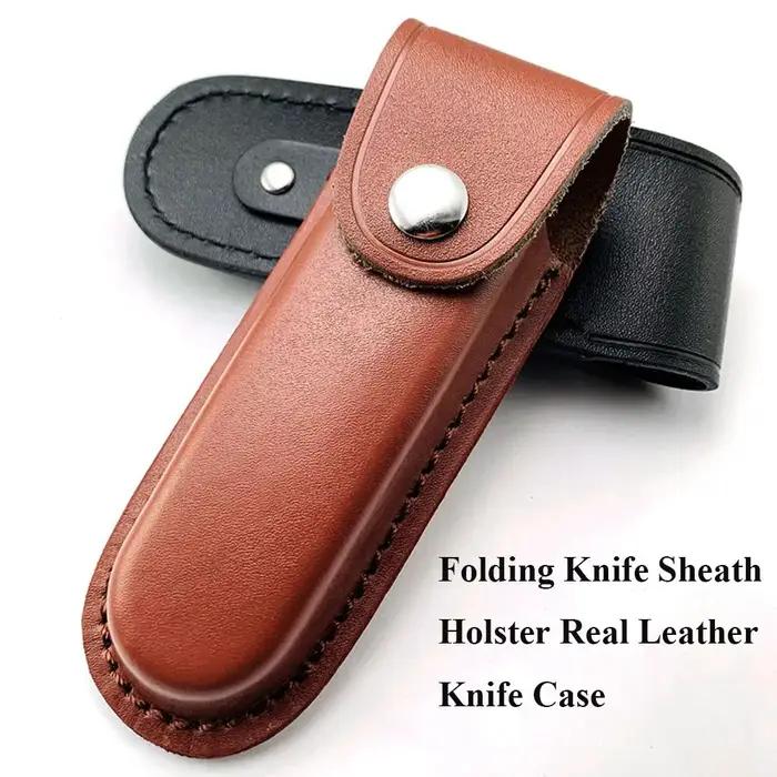 Sac de taille en poudre de cuir multi-outils, fourreau de lame de partenaire, étui de ceinture, clip