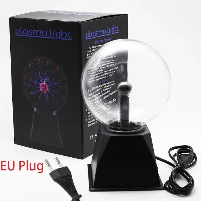 Lampe à boule de plasma magique en verre, nouveauté, veilleuse, cadeau de Noël pour enfants, décor d