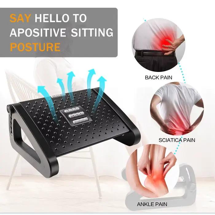Repose-pieds pour sous le bureau repose-pieds réglable tabouret de pied ergonomique Massage pour sou