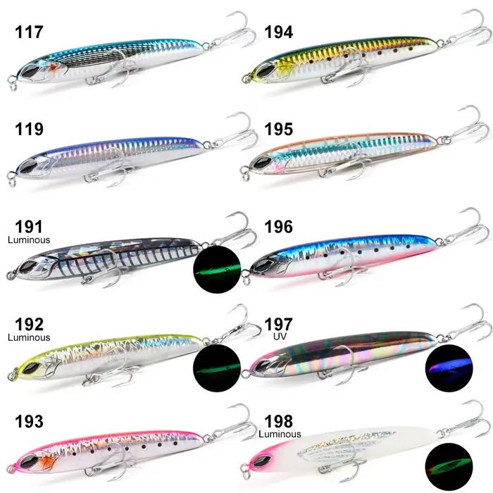 Noeby coulant lourd Stickbait leurre 115mm 64g 130mm 81g crayon gabarits artiste mer leurre de pêche