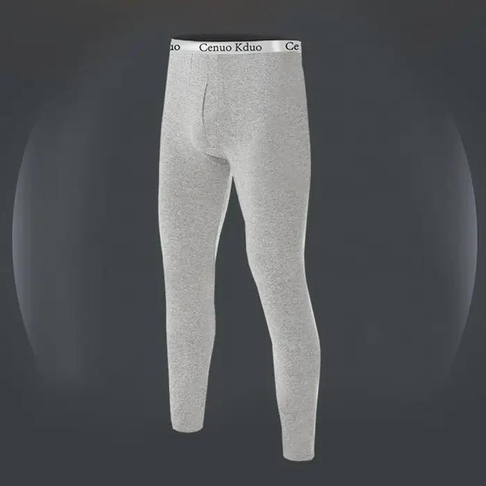 Pantalons serrés sous-vêtements chauds hommes décontractés thermo-rétractables pour hiver en polyester et élasthanne couleur bleu ciel taille 3XL occasions spéciales