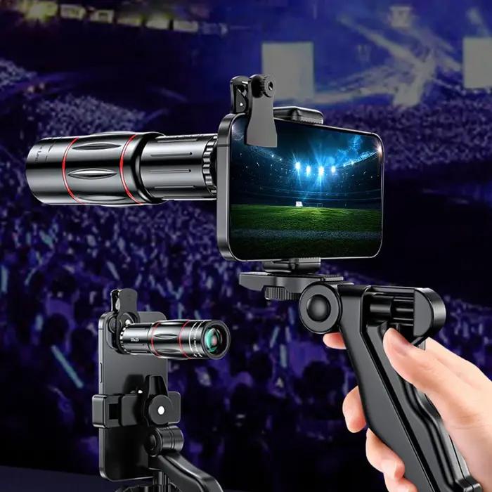 Objectif téléphoto universel 18/28/36x pour smartphone - Zoom optique pour camping, chasse et sports