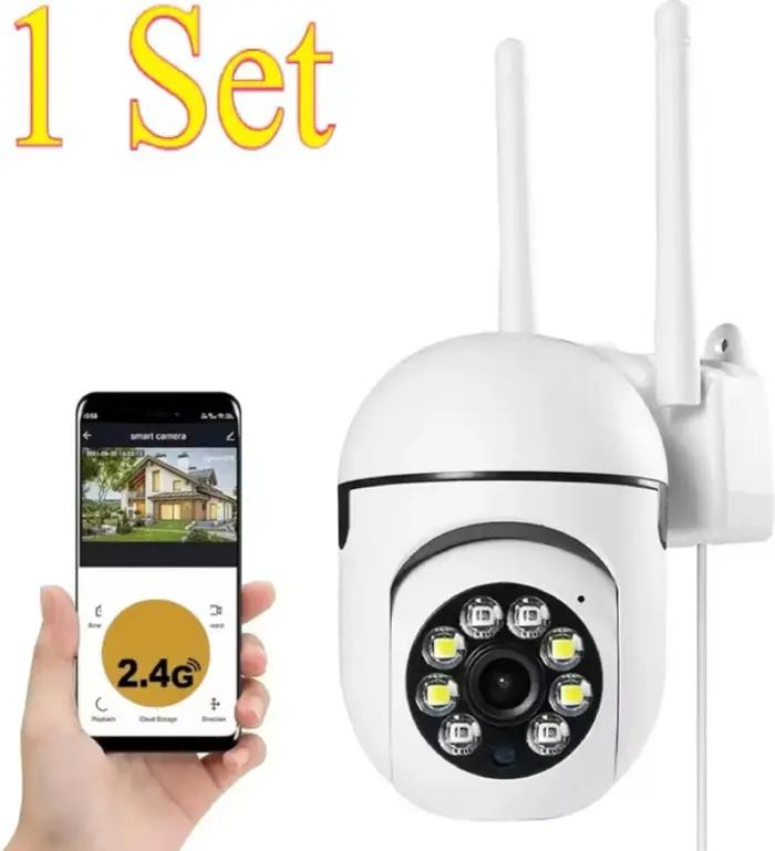 Caméra sécurité IP wifi 8MP - Caméra PTZ 4x zoom suivi automatique audio bidirectionnel vision nocturne couleur