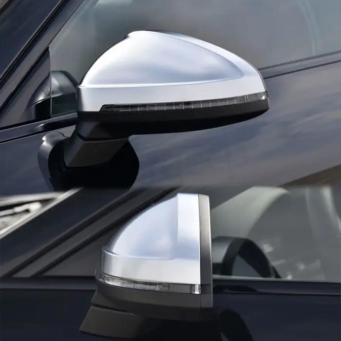 Couvercles de rétroviseurs argentés mats de qualité supérieure, pour Audi A4 B9 8W S4 RS4 A5 S5 RS5