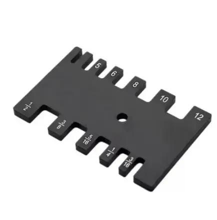 Plaque d'insertion de Table de routeur en aluminium avec jauge à onglet 62x70mm 85x85mm pour bancs de travail du bois