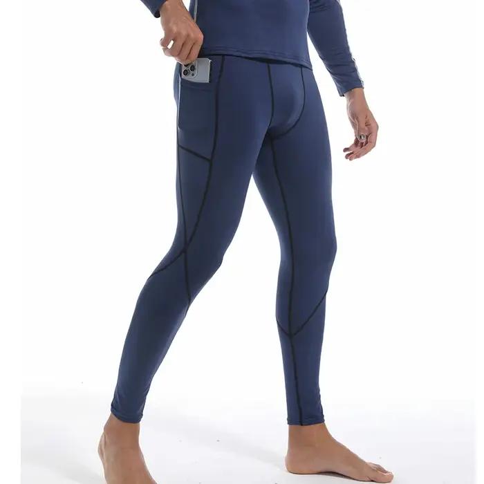 Hommes Leggings de course collants de Sport de gymnastique à séchage rapide homme Compression pantalons de Fitness Cross