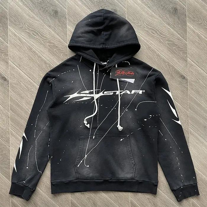Sweat à capuche avec logo imprimé classique vintage HS High Street