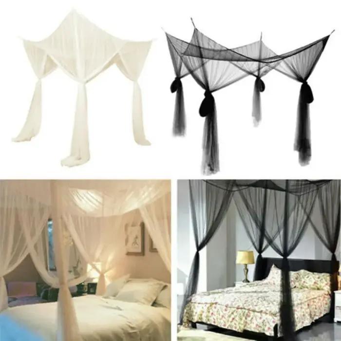 Moustiquaire Sexy Palace quatre portes King/Queen Double taille maison lit simple prévenir les insec