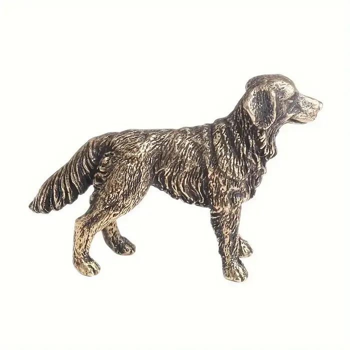 Figurine en laiton pour chien berger porte-bonheur