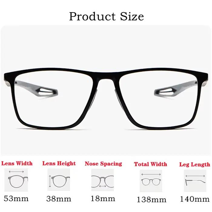 YIMARUILI Ultra-léger antidérapant Flexible carré basket-ball myopie optique Prescription lunettes d
