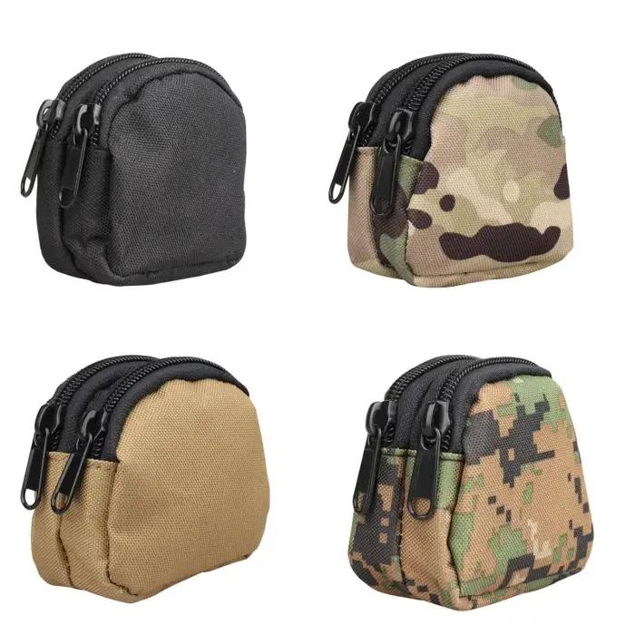 Pochette tactique Molle, 1 pièce, sac de taille EDC, Mini portefeuille, porte-monnaie, clé, chasse,