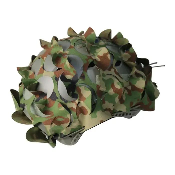 Housse casque camouflage AOR2 A-TACS FG 3D Tiger Stripe Flecktarn pour airsoft chasse tactique