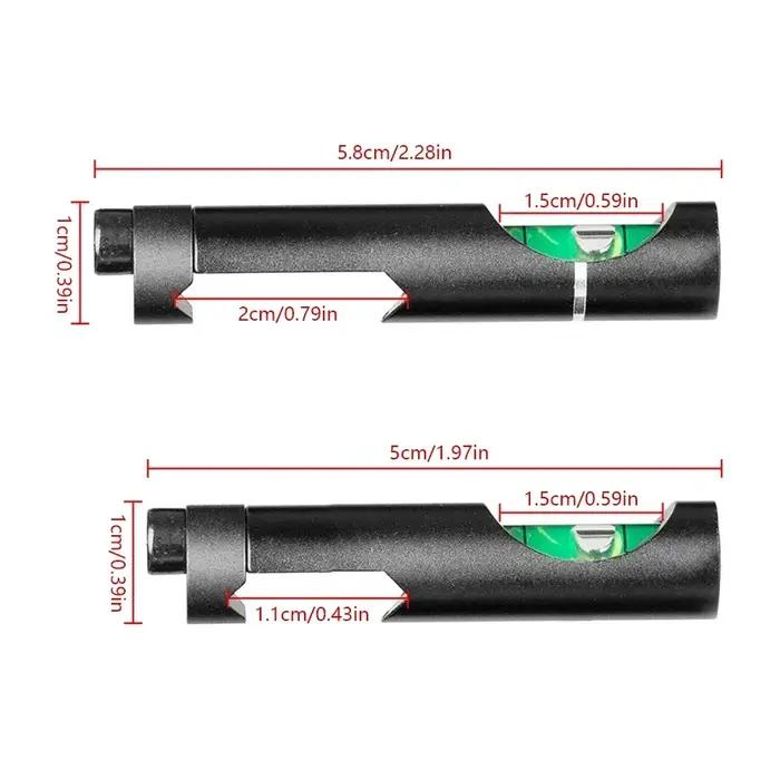 Niveau à bulle tactique Precision 0.1° pour viseur - Outil de nivellement pour rail guide 11mm/20mm tir