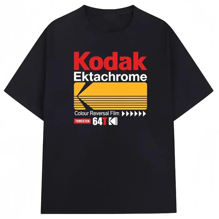T-shirt homme 100 % coton Kodak Été 2026 pour sports de plein air