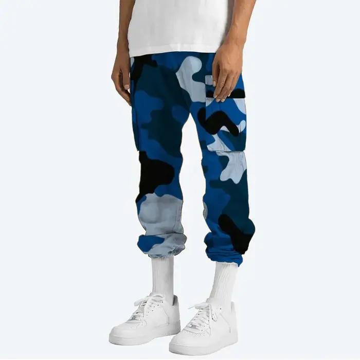 Pantalon cargo camouflage fashion avec cordon pour look décontracté homme print