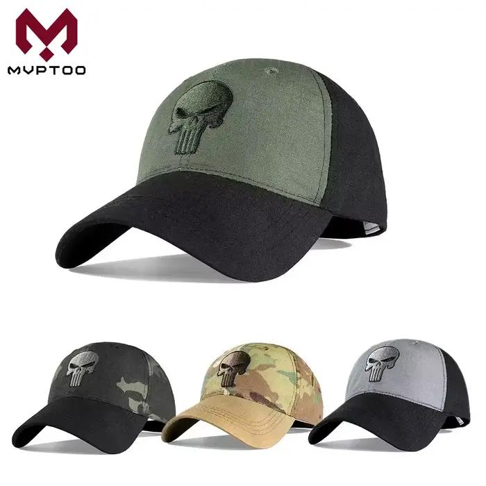 Casquette tactique baseball réglable snapback skull trucker été chasse pêche sport protection