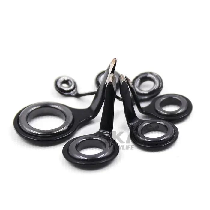 Guides de canne à pêche 5 ~ 10 pièces Kit de réparation de construction de canne 1.5 ~ 6.8mm acier i