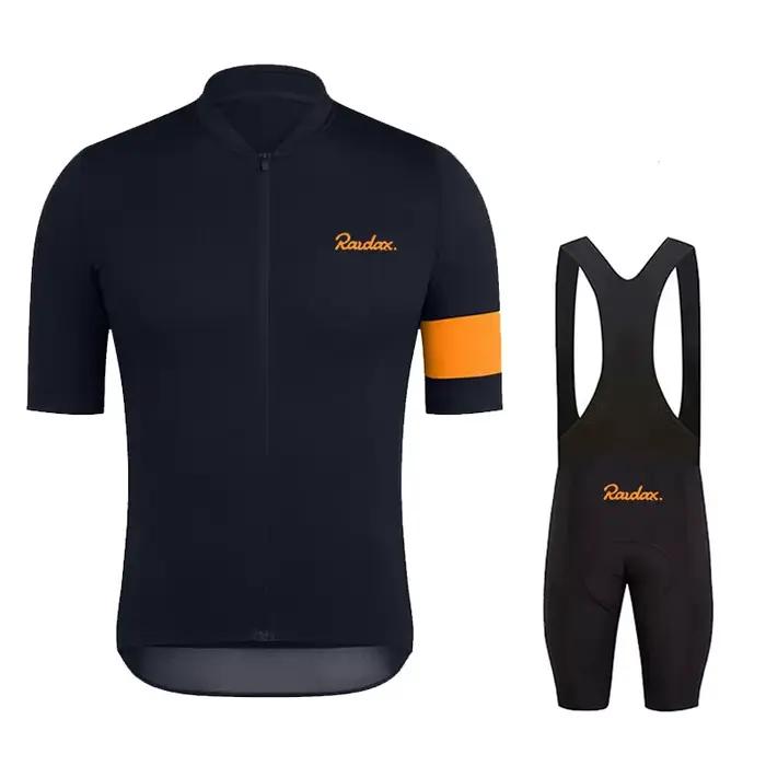 Raudax 2025 hommes à manches courtes maillot ensembles Ropa Ciclismo Hombre été cyclisme vêtements T