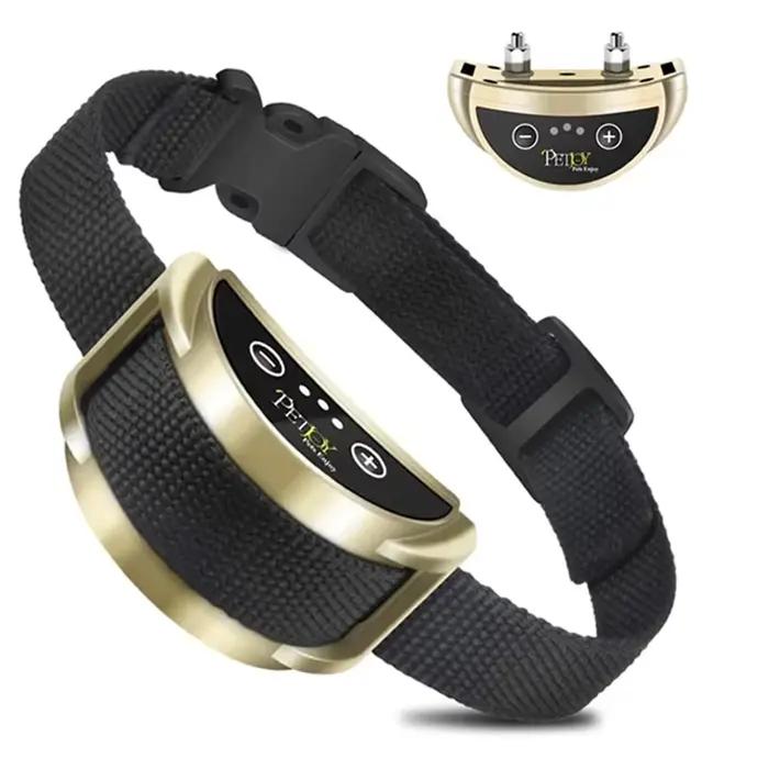 Collier de dressage pour chien, collier anti-aboiement automatique, collier anti-aboiement pour chien rechargeable par USB, collier de dressage pour chien avec choc électrique et bip sonore 