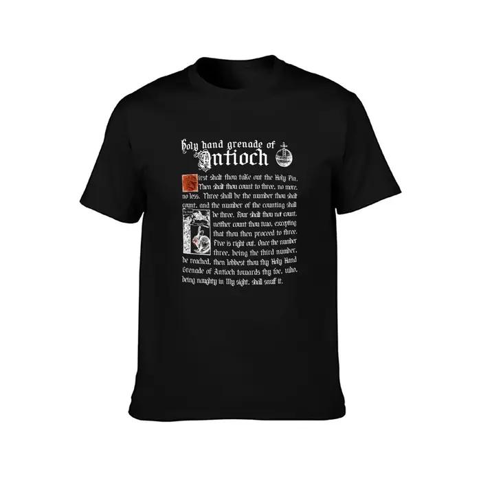 Sainte grenade d'Antioch saint graal T-Shirt chemises de créateurs chemise personnalisée t-shirt drôle personnalisés plaine noir t-shirts hommes