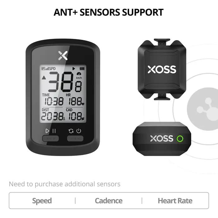 XOSS-Compteur de vitesse de vélo G/G + GPS, sans fil, Bluetooth ANT +, étanche, pour VTT