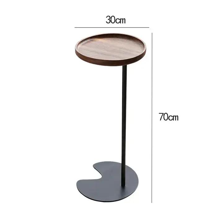 Table ronde en bois massif style maroc moderne pour salon ou chambre à coucher élégante à offrir pour femme occasions spéciales