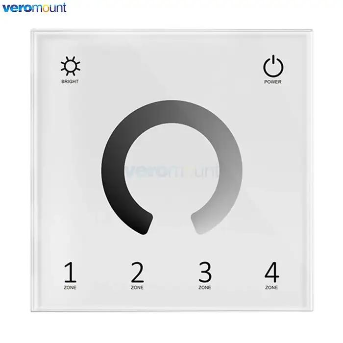 Skydance 2.4G RF gradation sans fil Panl télécommande 1 2 4Zone bouton tactile support mural rotatif