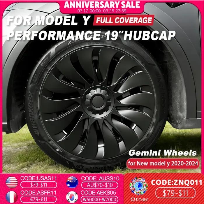 4 pièces de capuchons de roue de performance pour automobile, couvre-roues complets, accessoires pou