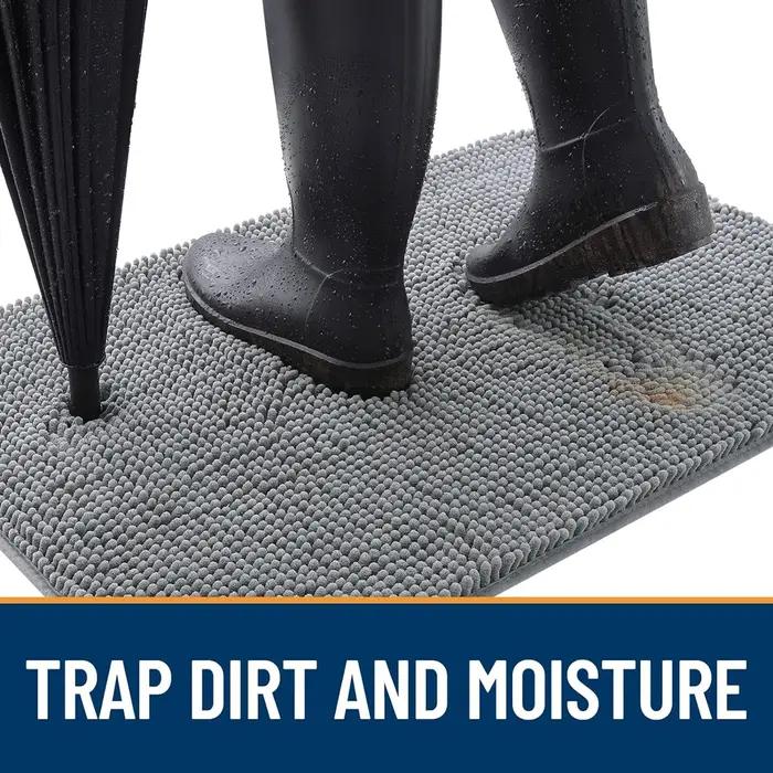 Tapis de porte pour chien pour pattes boueuses