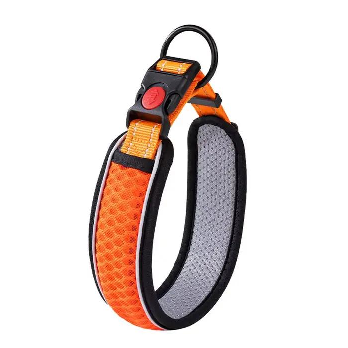 Collier pour chien, collier souple réglable pour animaux de compagnie avec boucle de verrouillage an