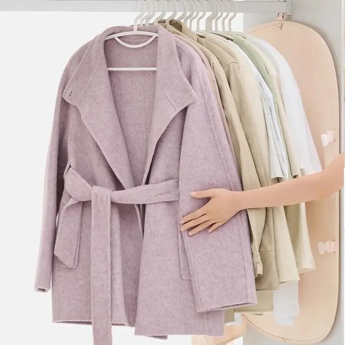 Housse de rangement compressible en tissu non tissé pour vêtements et doudounes, polyvalente, anti-poussière, pour garde-robe et organisation de vêtements occasions spéciales