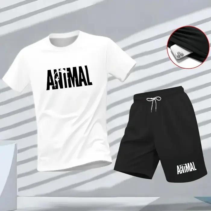 Nouvel ensemble deux pièces d'été pour homme : T-shirt à manches courtes et short, respirant et à séchage rapide, idéal pour le sport et les loisirs.