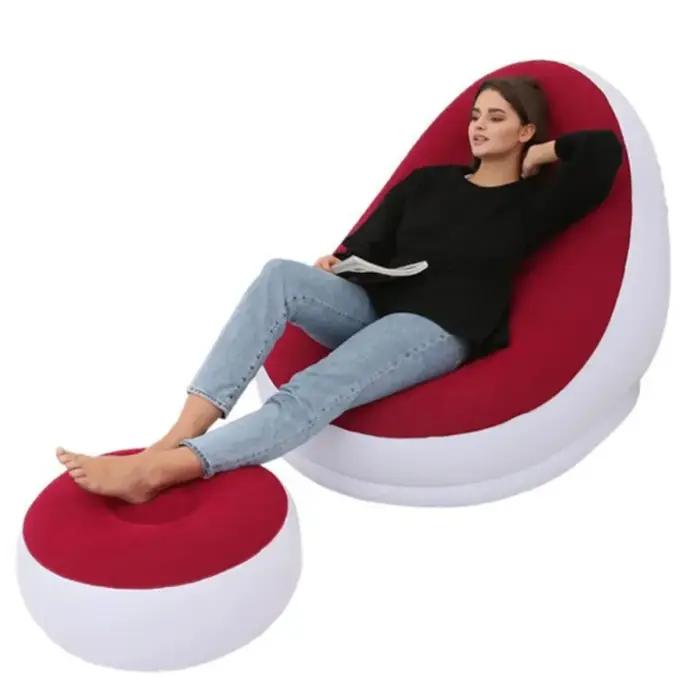 Canapé paresseux moderne en tissus composites pour adultes, design minimaliste, élégant et confortable pour la détente à domicile