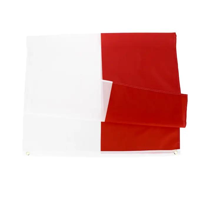 Drapeau national polonais en POLARTEC robuste et polyester durable pour accrocher à l'intérieur ou à l'extérieur pour célébrer la fierté et la culture polonaise