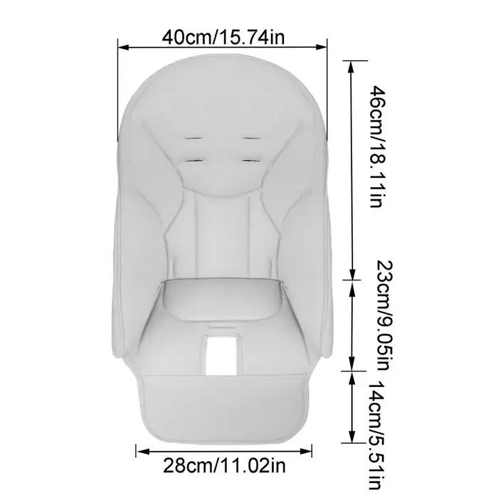 Coussin de siège de chaise de salle à manger en cuir PU pour bébé