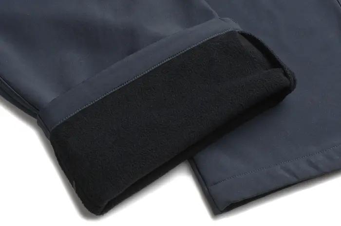 Pantalon de randonnée imperméable pour hommes, doublé polaire, pantalon de Ski de neige, Softshell d