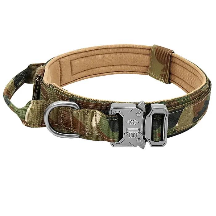 Collier de bain militaire pour animaux de compagnie avec poignée