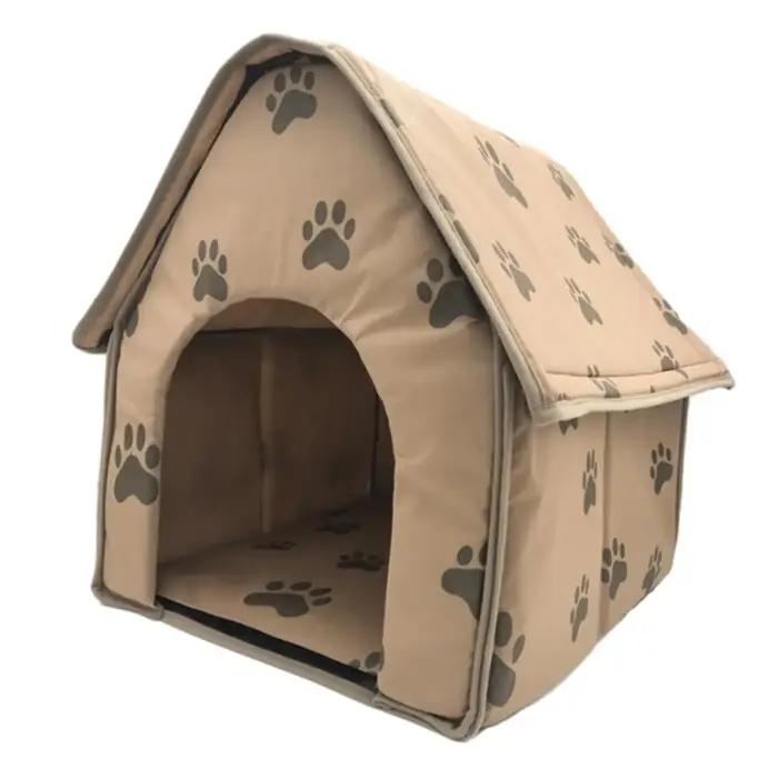 Chenil pour chien à empreinte chaude et confortable pour animaux de compagnie