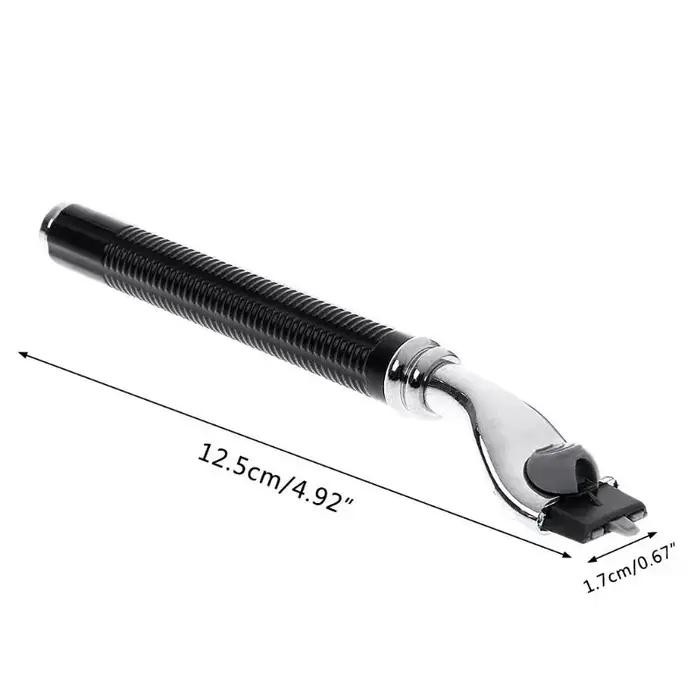 Rasoir de sécurité à rotation manuelle pour hommes, trois couches, coupe de la barbe, du visage, de la moustache, accessoire pour rasage quotidien et occasions spéciales