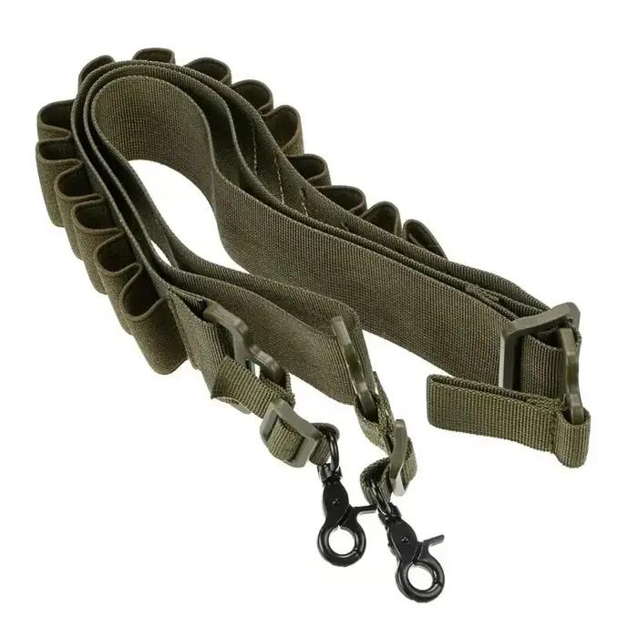 Tactique 15 cartouches de munitions ceinture fusil calibre 12 pochette de munitions 2 points fusil d
