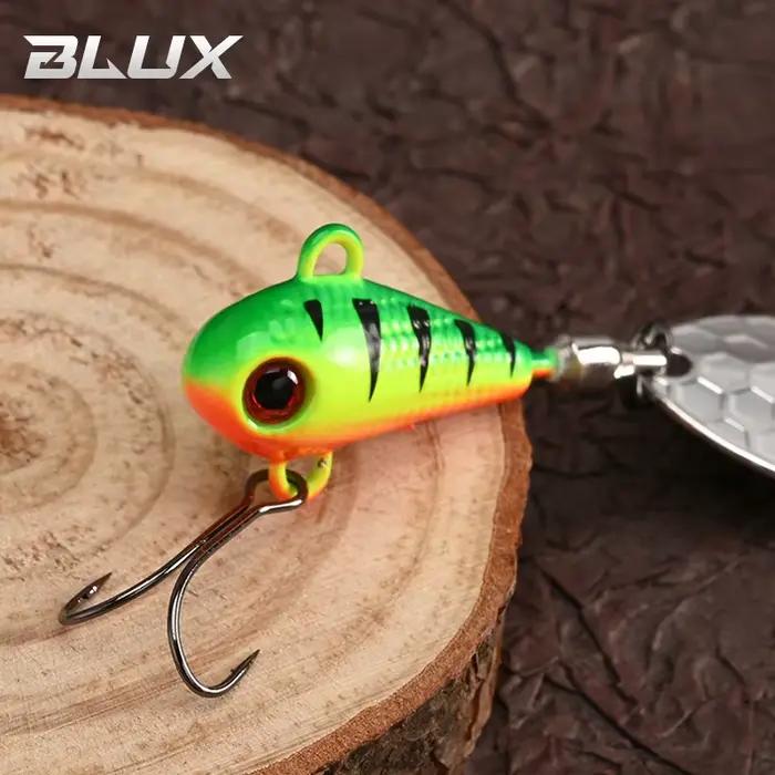Leurres de pêche BLUX SPINTAIL 4.5g 7g 11g queue magnétique spinner shad vibration métal cuivre perche