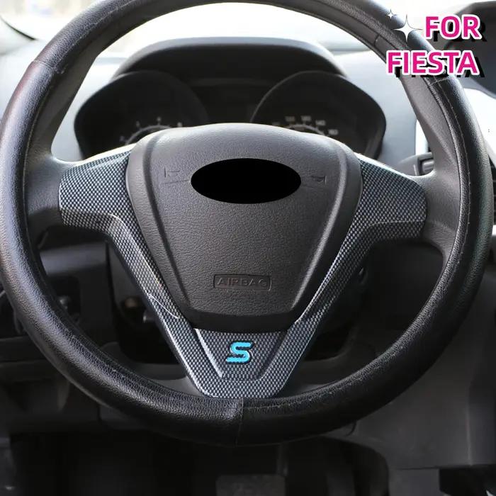 Autocollant décoratif de garniture de couverture de volant, accessoires de style de voiture pour For