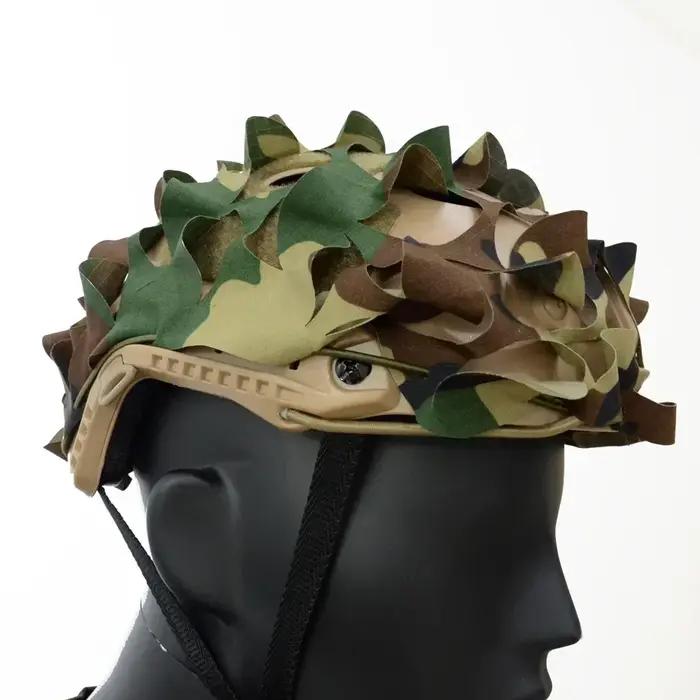 Housse camouflage 3D feuilles laser cut pour casque chasse protection tactique discrète homme printemps été automne hiver occasions spéciales chasse pêche activités plein air