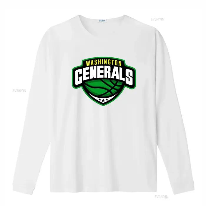 T-shirt imprimé avec le logo de l'équipe de basket-ball des Washington Generals pour les fans de sport, vintage, décontracté, graphique, respirant, homme