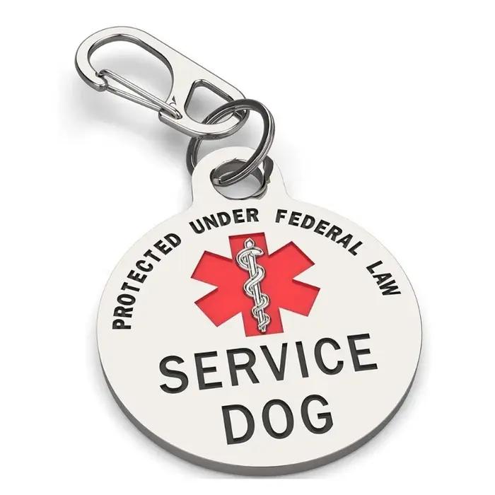 Service chien Logo médical serpent personnel porte-clés en acier inoxydable pour femmes hommes en acier inoxydable accessoires de voiture porte-clés cadeaux