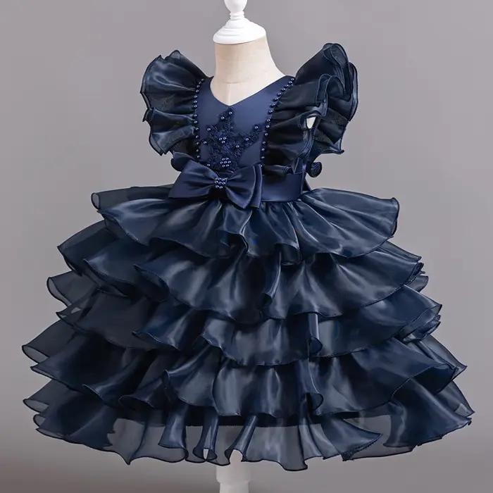 Robe de Bal Élégante Rose à Paillettes pour Bébé Fille de 3 à 10 Ans